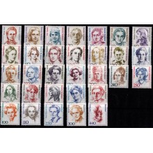 Tilbud. Vesttyskland. lot med forskellige kendte kvinder. Postfrisk.